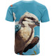 Australia Kookaburra T-shirt - Kookaburra Blue Background T-shirt