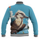 Australia Kookaburra Baseball Jacket - Kookaburra Blue Background Baseball Jacket