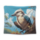 Australia Kookaburra Tapestry - Kookaburra Blue Background Tapestry