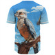 Australia Kookaburra Baseball Shirt - Kookaburra With Blue Sky Baseball Shirt