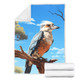 Australia Kookaburra Blanket - Kookaburra With Blue Sky Blanket