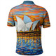 Sydney Travelling Polo Shirt - Sydney Opera House Oil Painting Art Polo Shirt