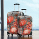 Australia Waratah Luggage Cover - Red Orange Waratah Flowers Art Luggage Cover