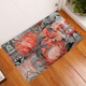 Australia Waratah Door Mat - Red Orange Waratah Flowers Art Door Mat