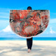 Australia Waratah Beach Blanket - Red Orange Waratah Flowers Art Beach Blanket