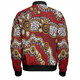 Australia Aboriginal Bomber Jacket - Aboriginal Contemporary Dot Painting Inspired Bomber Jacket