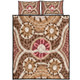 Australia Aboriginal Quilt Bed Set - Aboriginal Dot Art Style Painting Inspired Quilt Bed Set