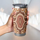 Australia Aboriginal Tumbler - Aboriginal Dot Art Style Painting Inspired Tumbler