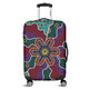 Australia Aboriginal Luggage Cover - Aboriginal Dot Art Color Inspired Luggage Cover