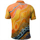 Australia Aboriginal Polo Shirt - Indigenous Aboriginal Art Dot Polo Shirt