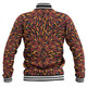 Australia Aboriginal Baseball Jacket - Aboriginal Bush Leaves Seamless Texture Baseball Jacket