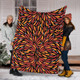 Australia Aboriginal Blanket - Aboriginal Bush Leaves Seamless Texture Blanket