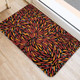 Australia Aboriginal Door Mat - Aboriginal Bush Leaves Seamless Texture Door Mat