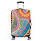 Australia Aboriginal Luggage Cover - Aboriginal Colourful Dots Art Inspired Luggage Cover