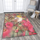 Australia Silvereye Area Rug - Silvereye and Gum Blossom Area Rug