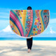 Australia Aboriginal Beach Blanket - Aboriginal Colourful Dots Inspired Beach Blanket