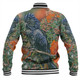 Australia Black Cockatoo  Baseball Jacket - Black Cockatoo and Flowering Gum Baseball Jacket