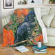 Australia Black Cockatoo  Blanket - Black Cockatoo and Flowering Gum Blanket