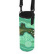 Australia Aboriginal Water Bottle Sleeve - Green Platypus Aboriginal Art Inspired Water Bottle Sleeve