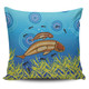 Australia Aboriginal Pillow Covers - Mother And Baby Dugong Aboriginal Art Inspired Pillow Covers