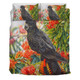 Australia Black Cockatoo Bedding Set - Red Tailed Black Cockatoo and Tree Waratah Bedding Set