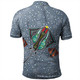 Australia Aboriginal Polo Shirt - Stingray Art In Aboriginal Dot Style Inspired Polo Shirt