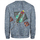 Australia Aboriginal Sweatshirt - Stingray Art In Aboriginal Dot Style Inspired Sweatshirt