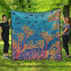 Australia Aboriginal Quilt - Underwater Aboriginal Art Inspired Quilt