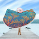 Australia Aboriginal Beach Blanket - Underwater Aboriginal Art Inspired Beach Blanket