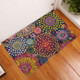 Australia Blooming Bright Flowers Door Mat - Blooming Bright Flowers Meadow Seamless Art Inspired Door Mat