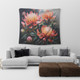 Australia Waratah Tapestry - Waratah Oil Painting Abstract Ver2 Tapestry