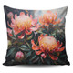 Australia Waratah Pillow Covers - Waratah Oil Painting Abstract Ver2 Pillow Covers