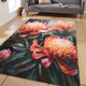 Australia Waratah Area Rug - Waratah Oil Painting Abstract Ver2 Area Rug