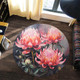 Australia Waratah Round Rug - Waratah Oil Painting Abstract Ver3 Round Rug