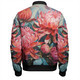 Australia Waratah Bomber Jacket - Waratah Oil Painting Abstract Ver4 Bomber Jacket