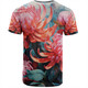 Australia Waratah T-shirt - Waratah Oil Painting Abstract Ver5 T-shirt