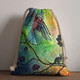 Australia Aboriginal Drawstring Bag - The Dream Time spiritual, colourful aboriginal style acrylic desgin  Drawstring Bag