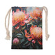 Australia Waratah Drawstring Bag - Waratah Oil Painting Abstract Ver2 Drawstring Bag