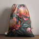 Australia Waratah Drawstring Bag - Waratah Oil Painting Abstract Ver2 Drawstring Bag