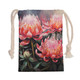 Australia Waratah Drawstring Bag - Waratah Oil Painting Abstract Ver3 Drawstring Bag