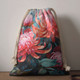 Australia Waratah Drawstring Bag - Waratah Oil Painting Abstract Ver5 Drawstring Bag