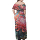 Australia Waratah Off Shoulder Long Dress - Waratah Oil Painting Abstract Ver5 Off Shoulder Long Dress