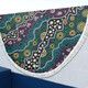 Australia Aboriginal Beach Blanket - Dot Painting Art Beach Blanket