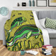 Australia Aboriginal Blanket - Mother And Baby Dugong Aboriginal Art Blanket