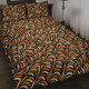 Australia Aboriginal Quilt Bed Set - Seamless Bush Leaves Quilt Bed Set