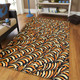 Australia Aboriginal Area Rug - Seamless Bush Leaves Area Rug