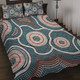 Australia Aboriginal Quilt Bed Set - Aboriginal Dot Art Style Quilt Bed Set