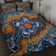 Australia Aboriginal Quilt Bed Set - Aboriginal Flowers Art Quilt Bed Set