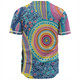 Australia Aboriginal Baseball Shirt - Dots Pattern And Vivid Pastel Colours Baseball Shirt