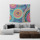 Australia Aboriginal Tapestry - Dots Pattern And Vivid Pastel Colours Tapestry